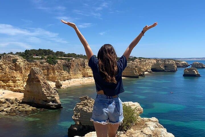 From Faro: Benagil Hiking Cliffs and the 4 Treasure Experience