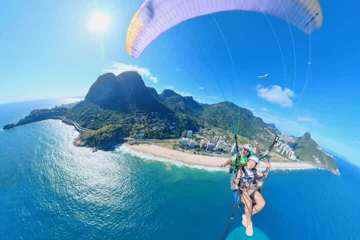 Double flight from Parapente in Pietra Bonita in Rio de Janeiro