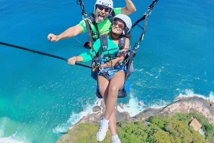 Double flight from Parapente in Pietra Bonita in Rio de Janeiro