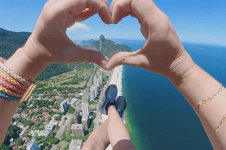 Double flight from Parapente in Pietra Bonita in Rio de Janeiro