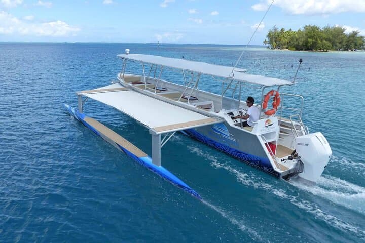 טיול יומי סביב ראיאטאה בקאנו מודרני עם חוטים צדדיים