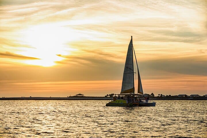 Sunset Dolphin Sail Aboard the Footloose Catamaran