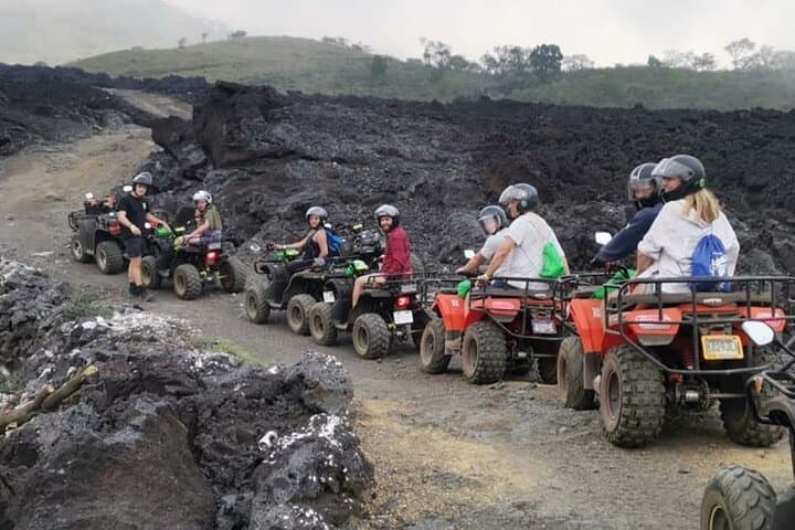 Pacaya Volcano am and pm in ATV from Quetzal Port.