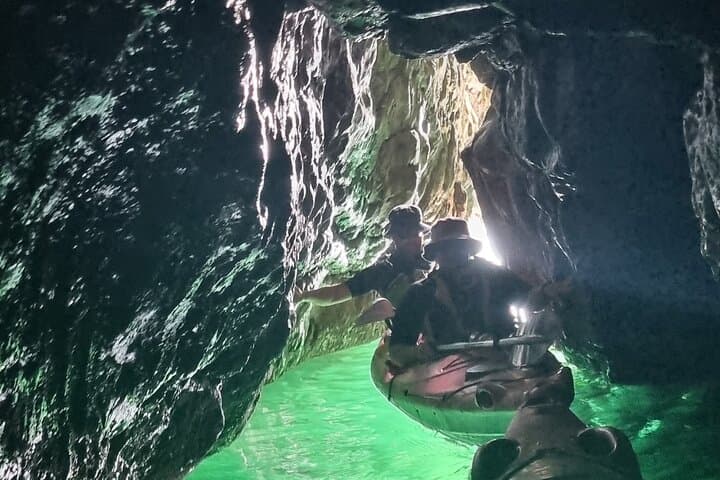 ספארי קיאק במערות ים עם מדריך לחיות בר בריביירה האנגלית