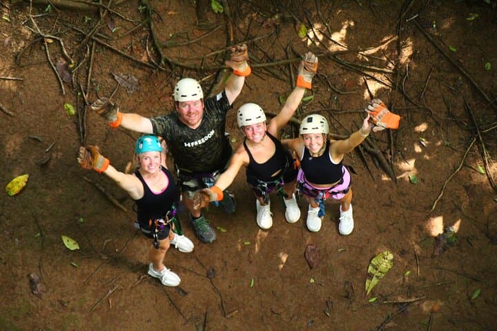 Titi Canopy Tour, Zipline, Rappel down, Tarzan swing