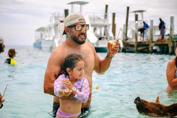 Swimming Pigs Of Rose Island Water Taxi Nassau Bahamas