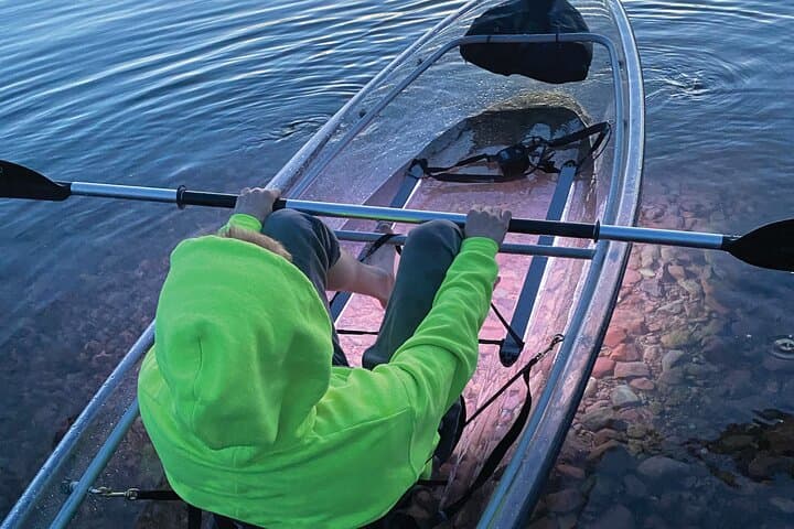 Sunset LED Clear Kayak Rentals for Glacier Park