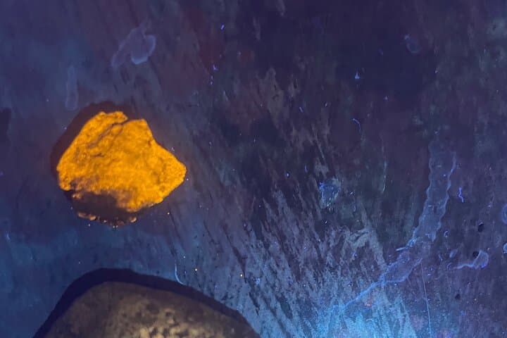 סיור חיפוש אבנים זוהרות בשעות הלילה