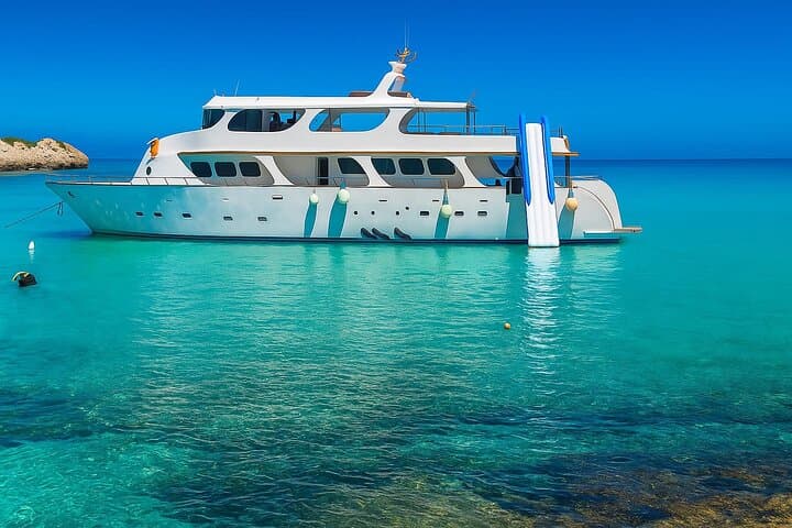 PROTARAS: ADULTS 16+ LUXURY YACHT - HUGE SLIDE BBQ & 1 drink