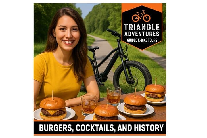 Raleigh Guided E-Bike Tour: Burgers, Cocktails, and History