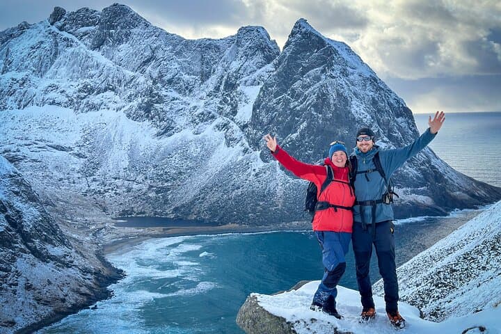 Western Lofoten: Winter Hike / Snowshoe Hiking Adventure