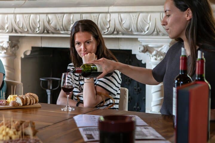 טעימת יין מדוק או סנט-אמיליון וטירה מבורדו
