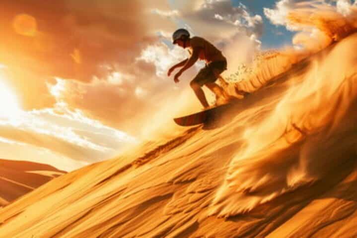 From Agadir/Taghazout Guided sandboarding adventure in the dunes