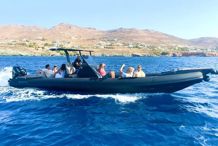 Andros: Luxury RIB Cruise to Secluded Beaches (4 Hours