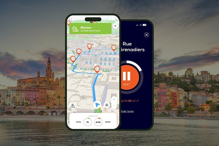 Menton Audio Guided Walking Tour 2h00 and 22 Audio Commentaries