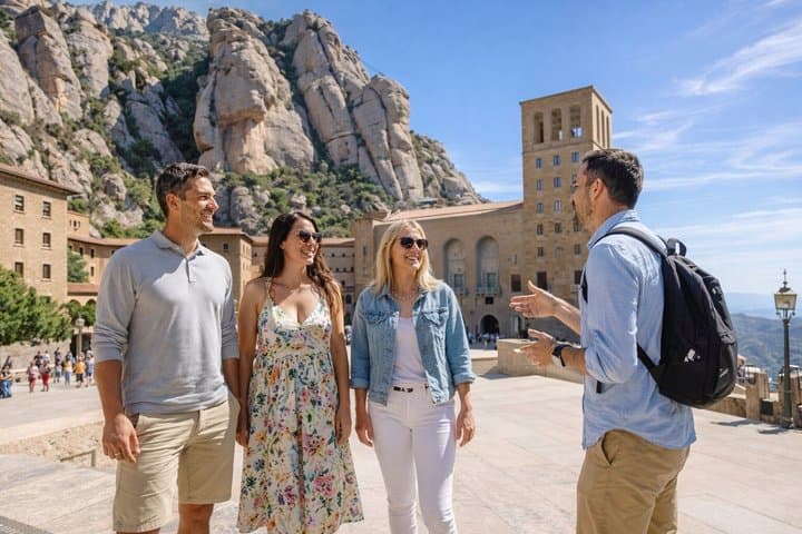 טיול למנזר מונטסראט לקבוצה קטנה או סיור פרטי כולל איסוף מהמלון.