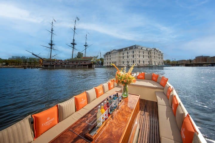 Amsterdam Luxury Canal Cruise + Unlimited Drinks & Bites option