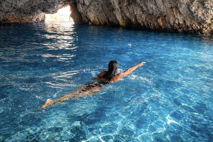 Kotor: Blue Cave, Submarine Base and Lady of the Rocks Tour