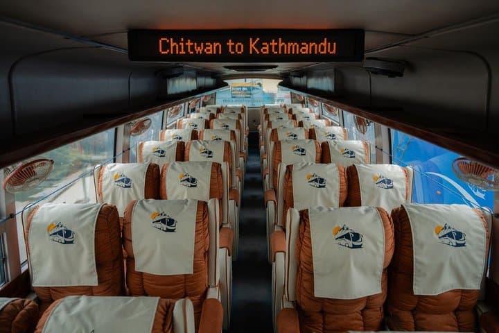 Chitwan to Kathmandu Tourist Bus Ticket (Luxury Sofa Seater)